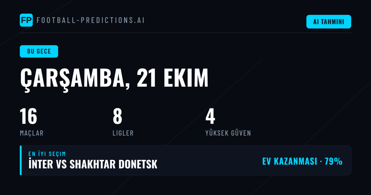 Çarşamba Gecesi Fikstür Analizi
