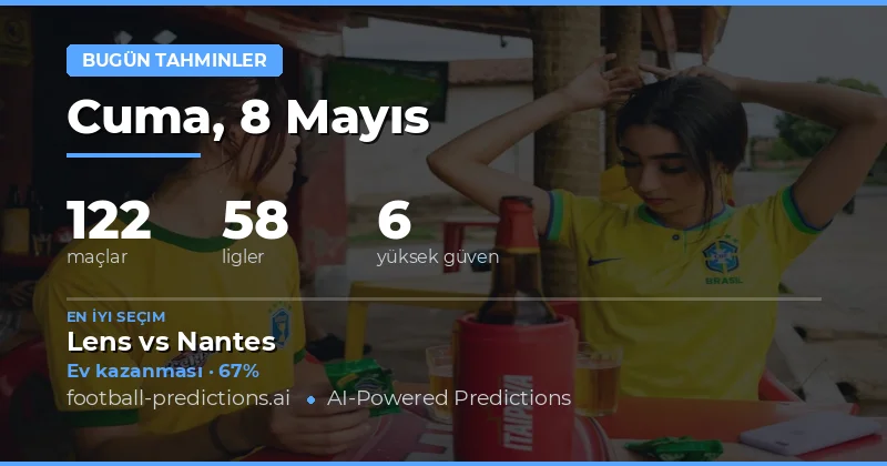 8 Mayıs 2026 Gününün En Güvenilir Maç Tahminleri