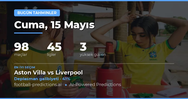 15 Mayıs 2026 Günlük Maç Tahminleri Genel Değerlendirmesi