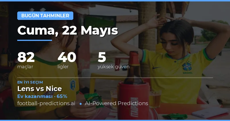 22 Mayıs 2026 Günlük Maç Öngörüleri