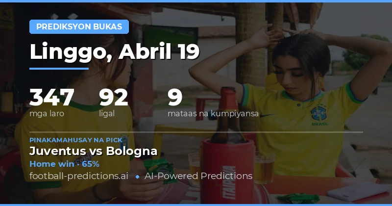 Mga Pagtaya Para Sa 19 Abril 2026