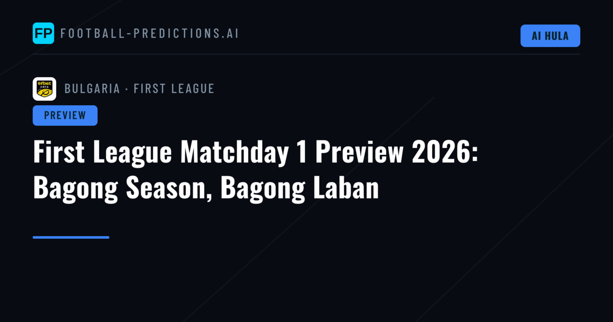First League Matchday 1 Preview 2026: Bagong Season, Bagong Laban