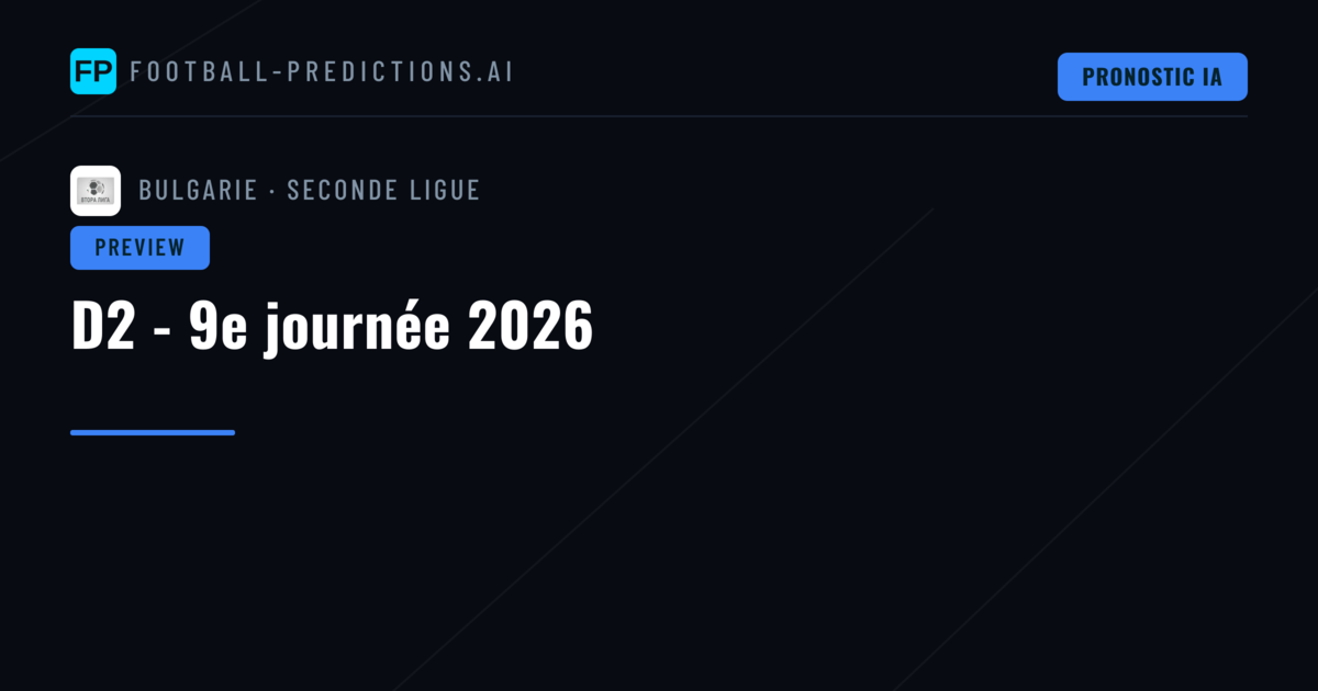 D2 - 9e journée 2026