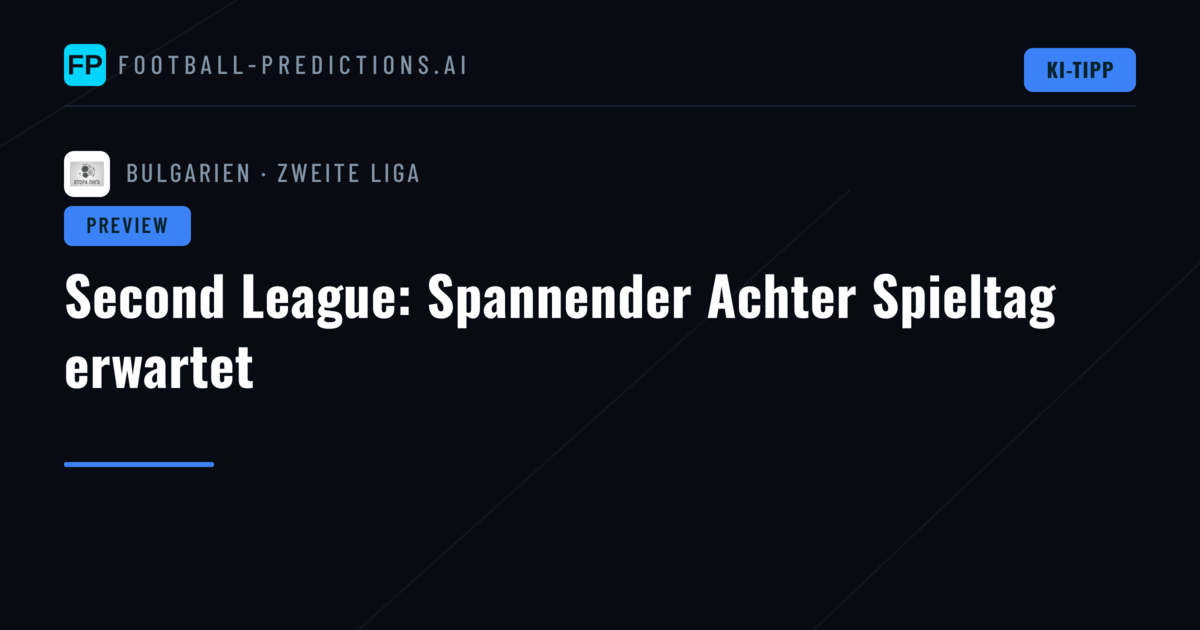 Second League: Spannender Achter Spieltag erwartet