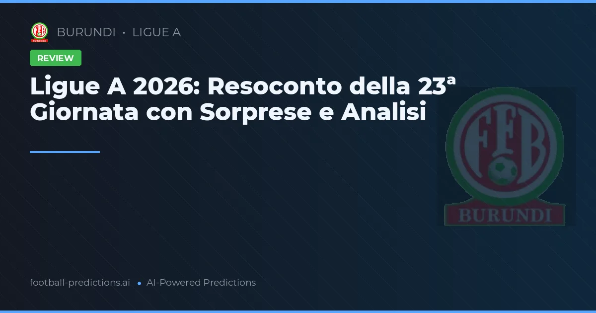 Ligue A 2026: Resoconto della 23ª Giornata con Sorprese e Analisi