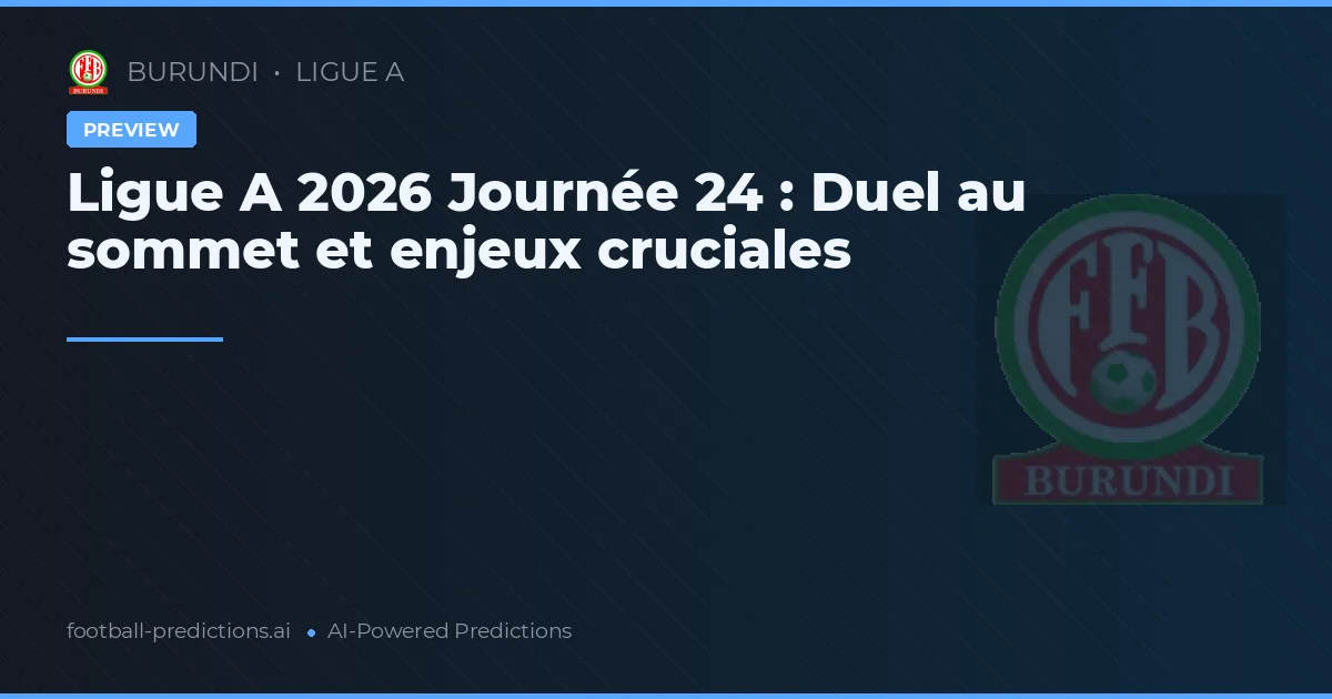 Ligue A 2026 Journée 24 : Duel au sommet et enjeux cruciales