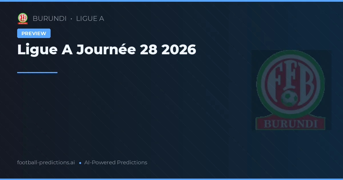 Ligue A Journée 28 2026