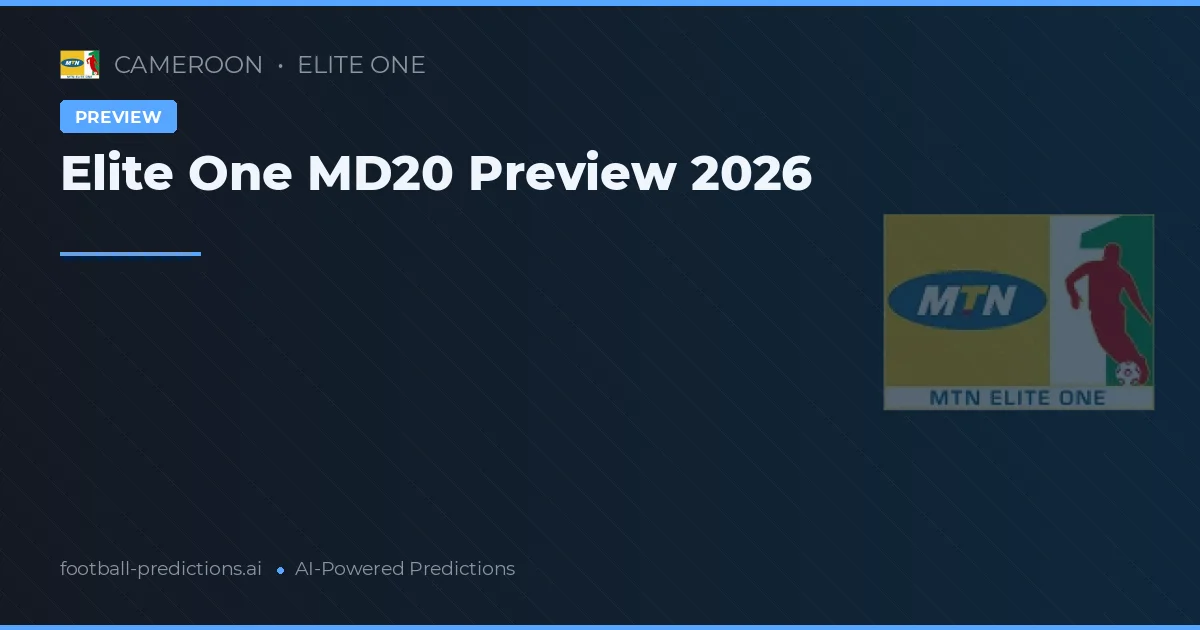 Elite One MD20 Preview 2026