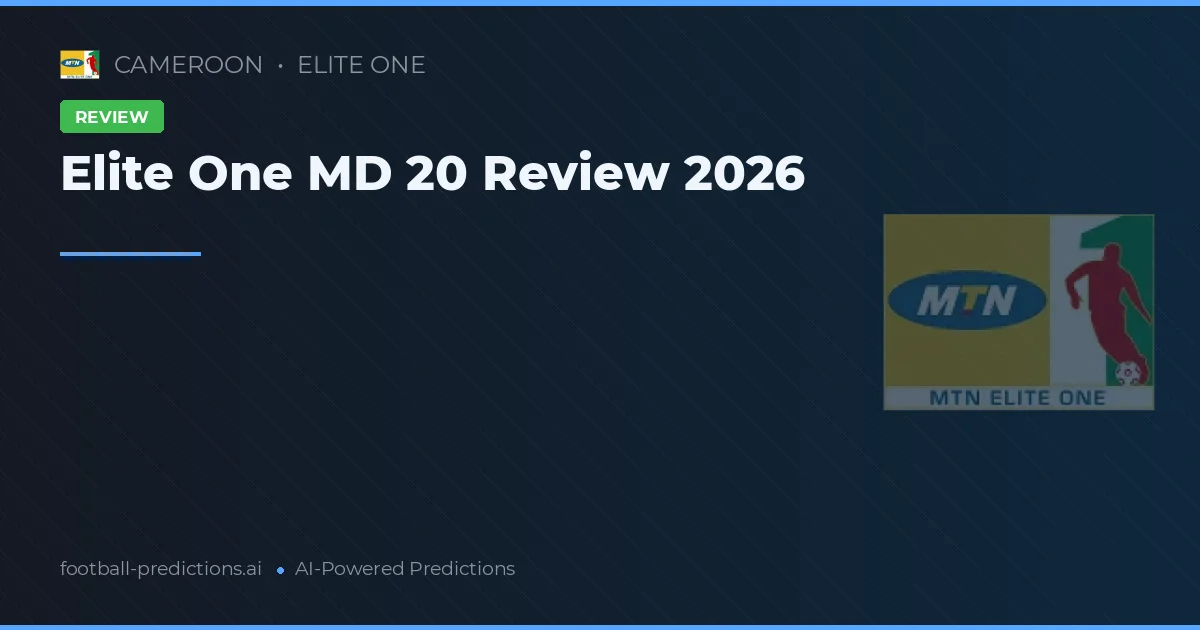 Elite One MD 20 Review 2026