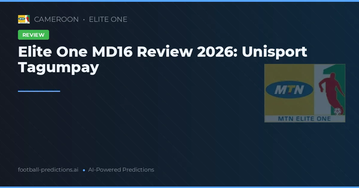 Elite One MD16 Review 2026: Unisport Tagumpay