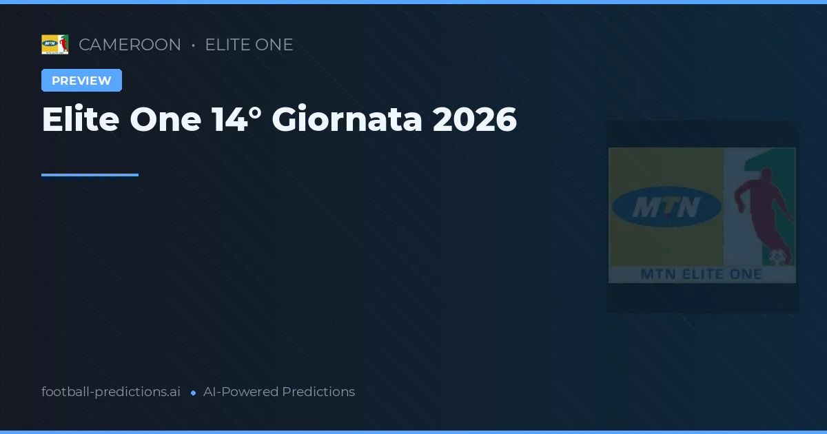 Elite One 14° Giornata 2026