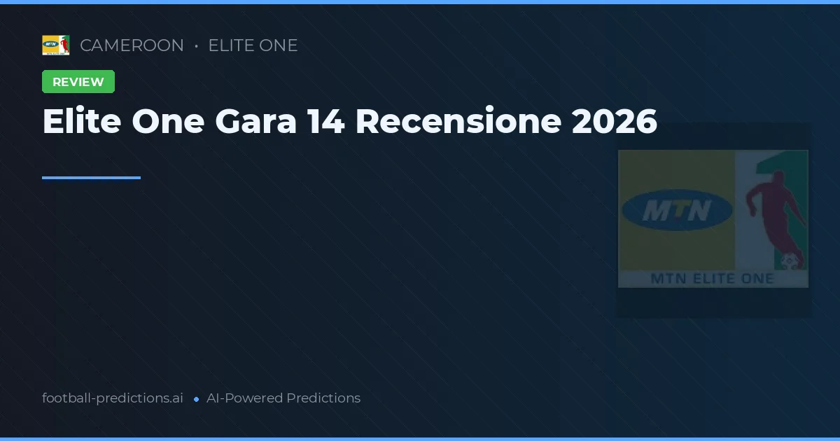 Elite One Gara 14 Recensione 2026