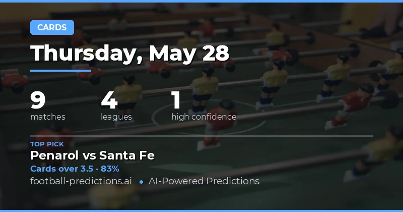Yellow Card Betting Preview: 28 May 2026