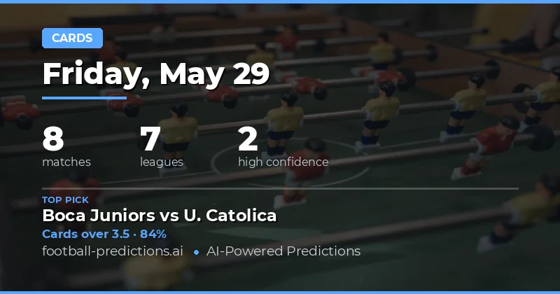 Yellow Card Betting Preview: 29 May 2026