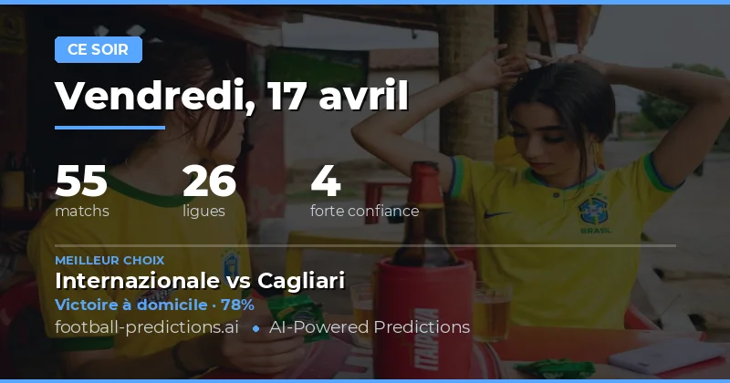 Pronostics des matchs de ce soir : une soirée riche en enjeux