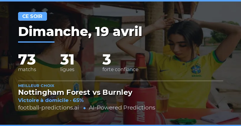 Les matchs de ce soir : une soirée riche en opportunités