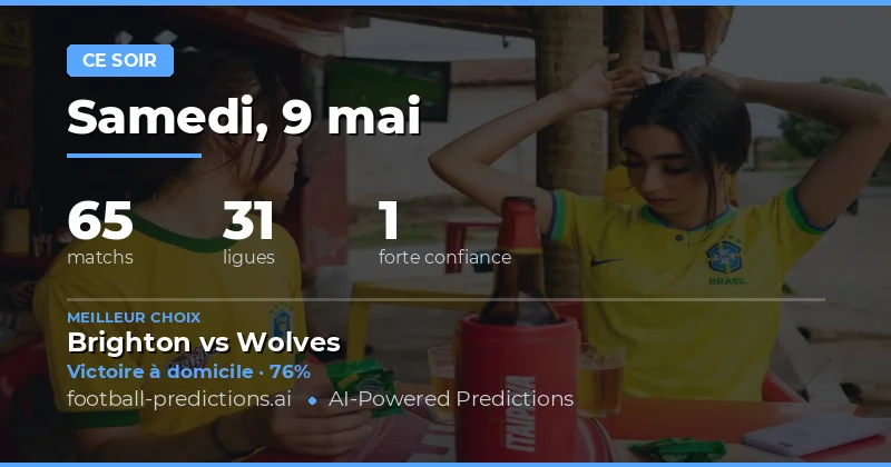 Pronostics Football du 9 Mai 2026