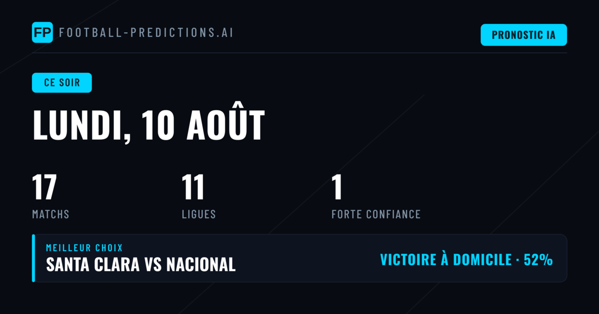 Analyse de la soirée du 10 août