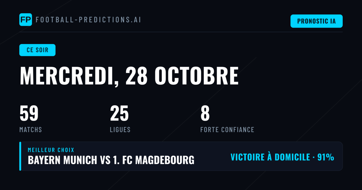 Une soirée football dense, avec Bayern Munich en point culminant