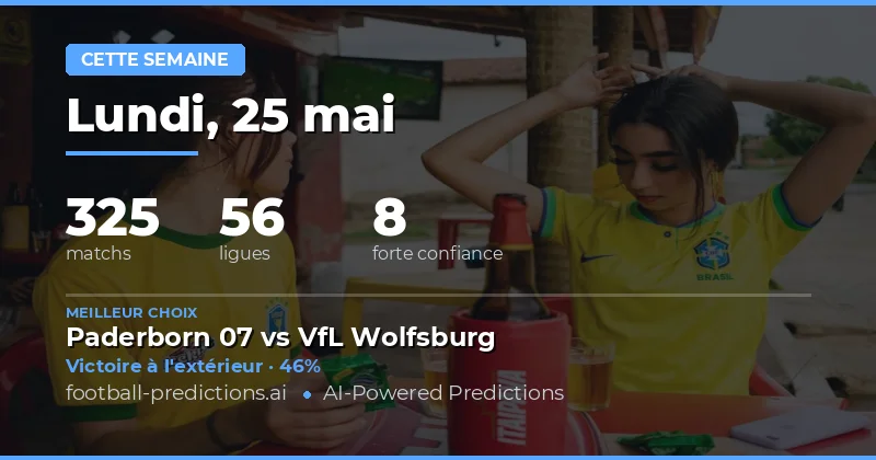 Pronostics Football Semaine du 25 au 31 Mai 2026
