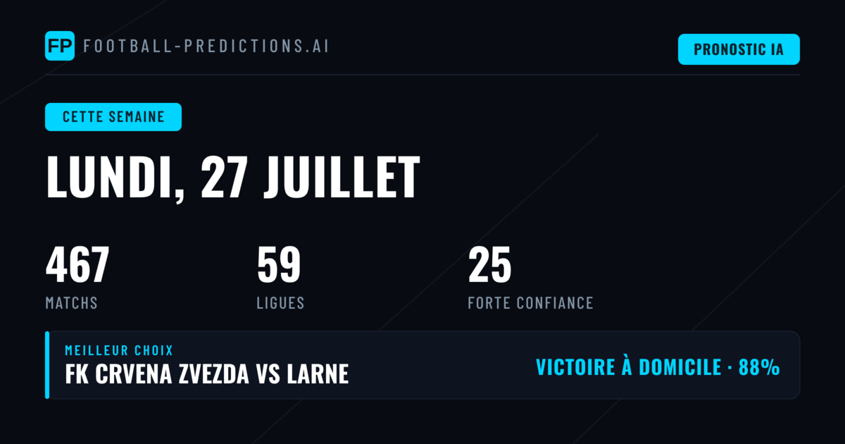 Les bases statistiques de la semaine