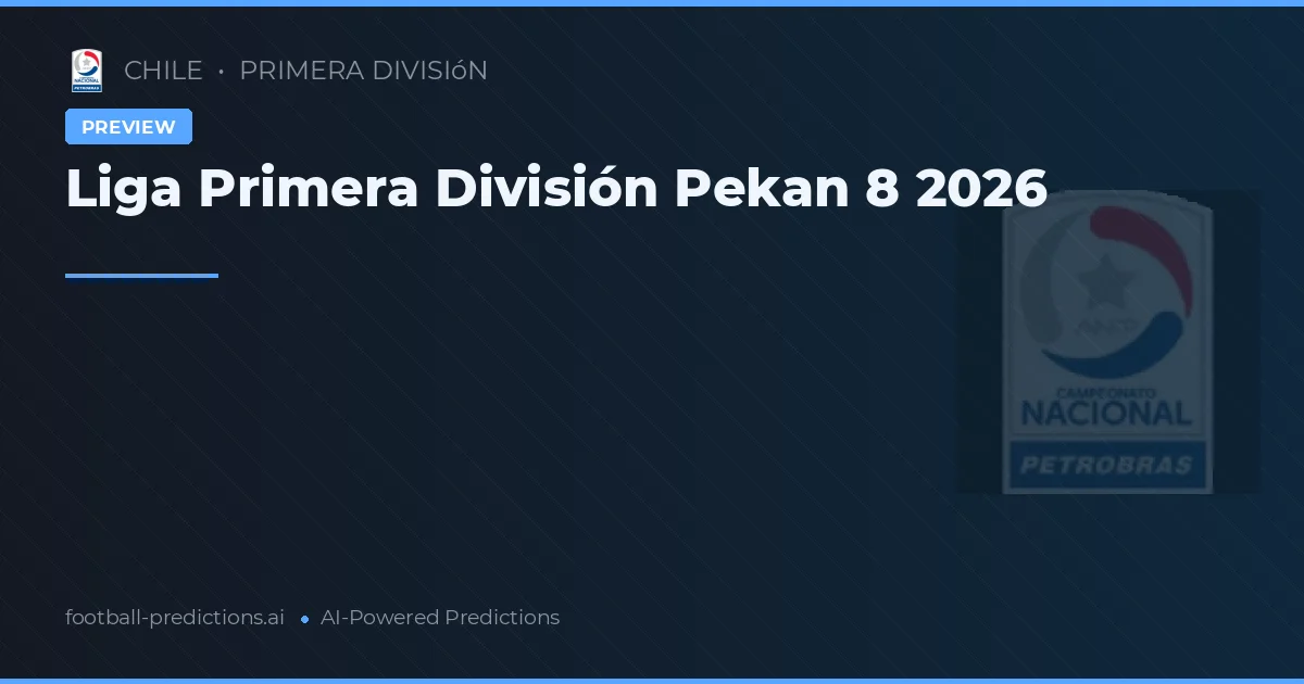 Liga Primera División Pekan 8 2026
