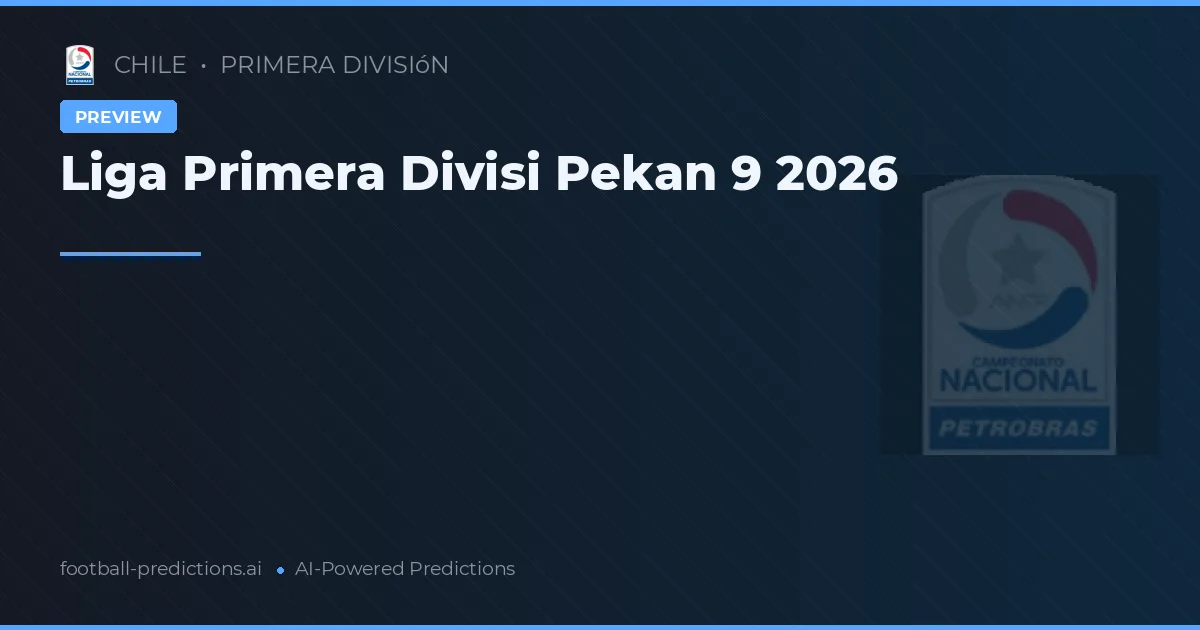 Liga Primera Divisi Pekan 9 2026