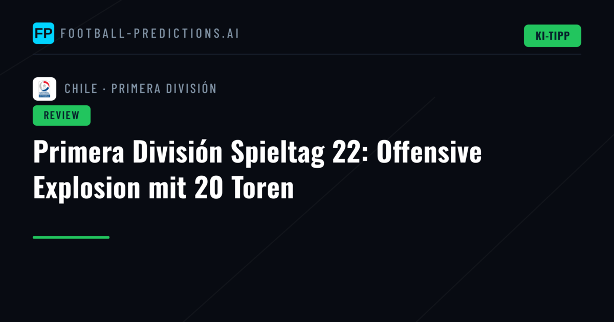 Primera División Spieltag 22: Offensive Explosion mit 20 Toren