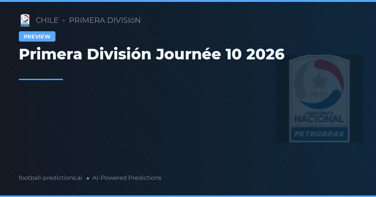 Primera División Journée 10 2026