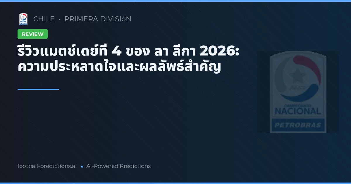 รีวิวแมตช์เดย์ที่ 4 ของ ลา ลีกา 2026: ความประหลาดใจและผลลัพธ์สำคัญ