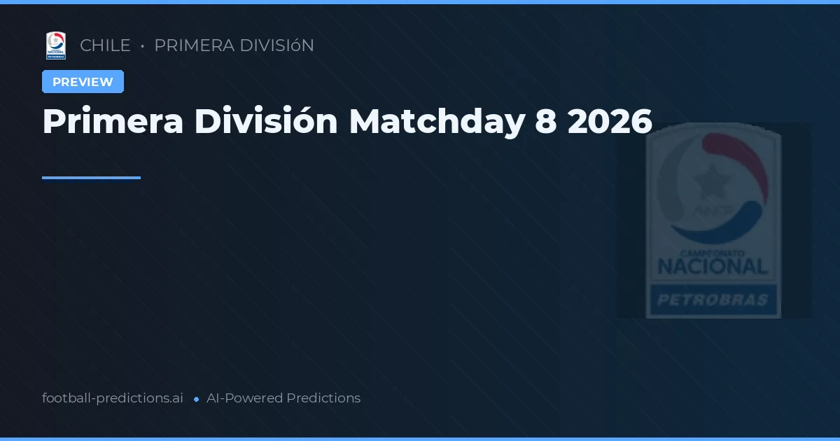 Primera División Matchday 8 2026