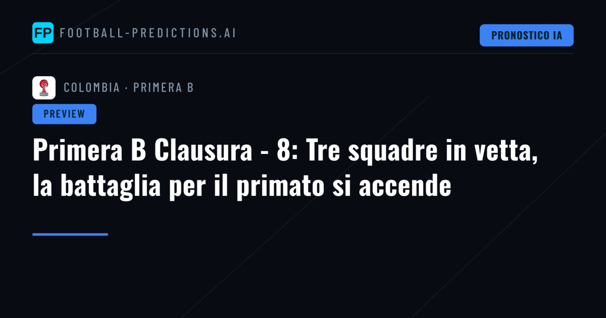 Primera B Clausura - 8: Tre squadre in vetta, la battaglia per il primato si accende
