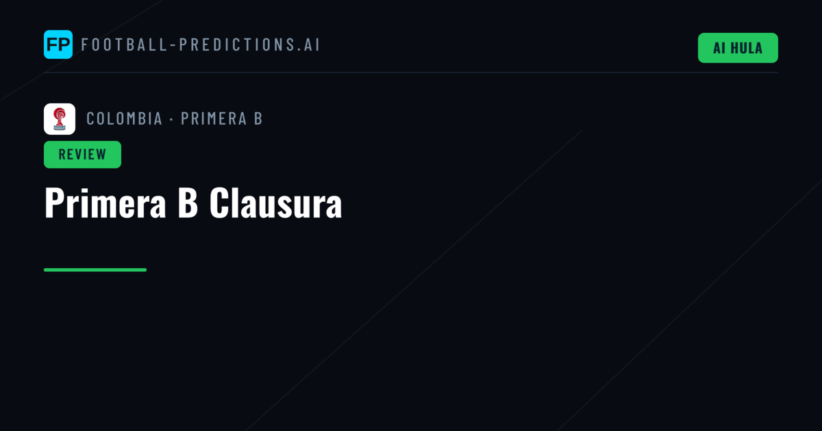 Primera B Clausura