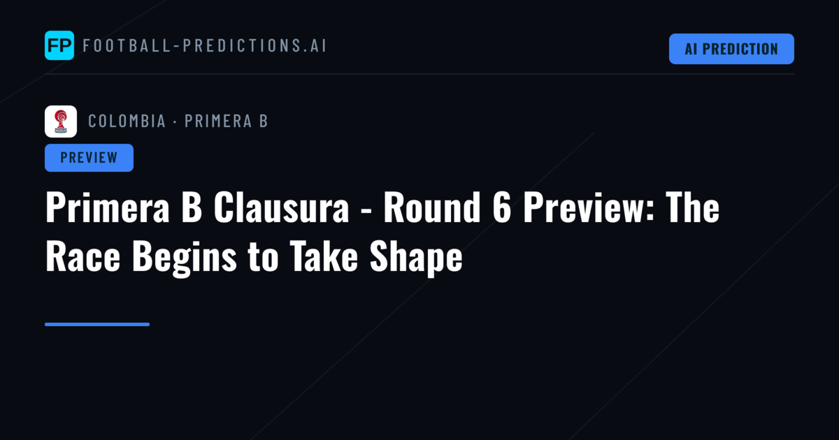 Primera B Clausura - Round 6 Preview: The Race Begins to Take Shape