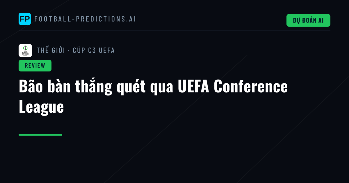 Bão bàn thắng quét qua UEFA Conference League