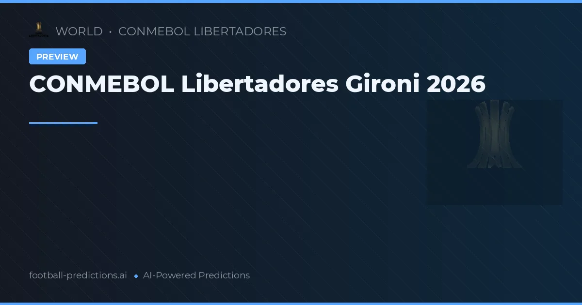 CONMEBOL Libertadores Gironi 2026