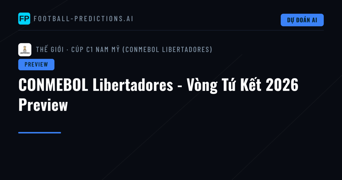 CONMEBOL Libertadores - Vòng Tứ Kết 2026 Preview