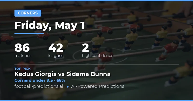 Corners Betting Preview for 1 May 2026