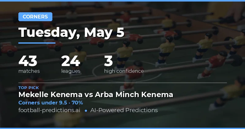 Corners Betting Preview: 5 May 2026