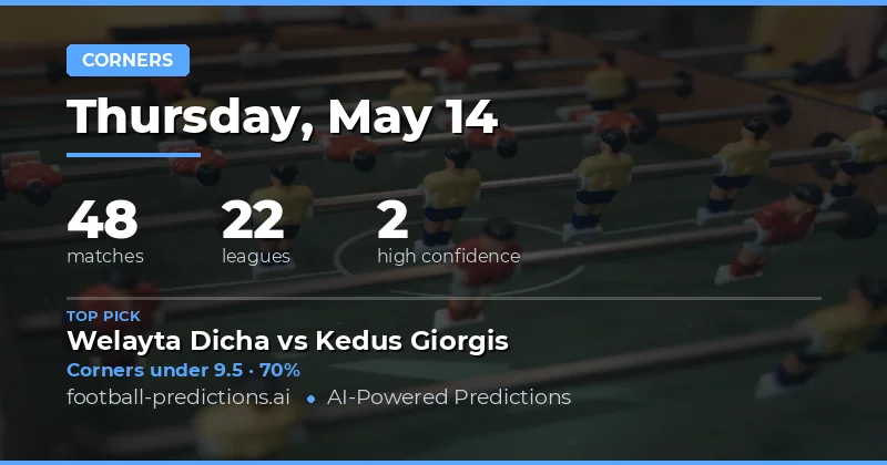 Corners Betting Preview: 14 May 2026
