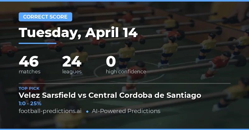 Key Matches and Tactical Insights for 14 April 2026