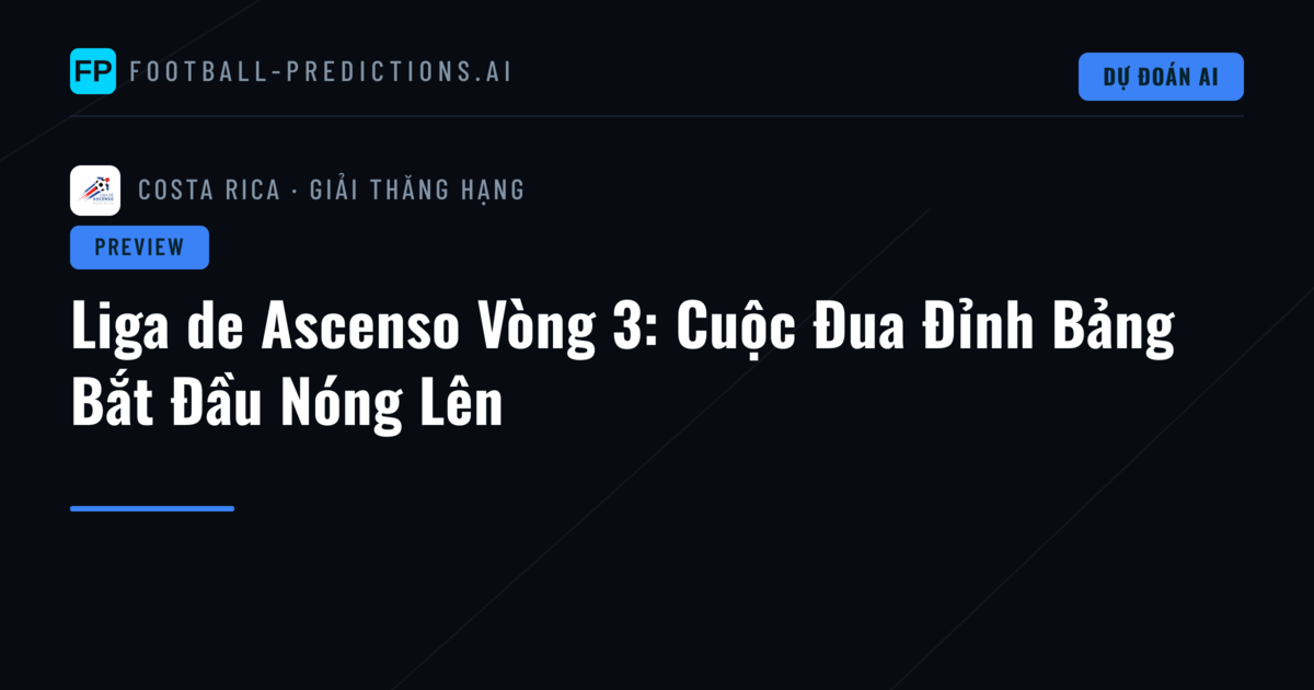 Liga de Ascenso Vòng 3: Cuộc Đua Đỉnh Bảng Bắt Đầu Nóng Lên