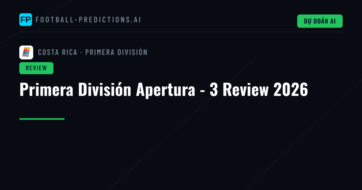 Primera División Apertura - 3 Review 2026