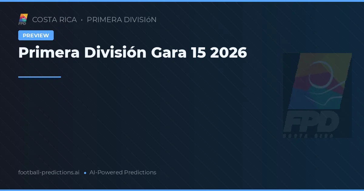 Primera División Gara 15 2026