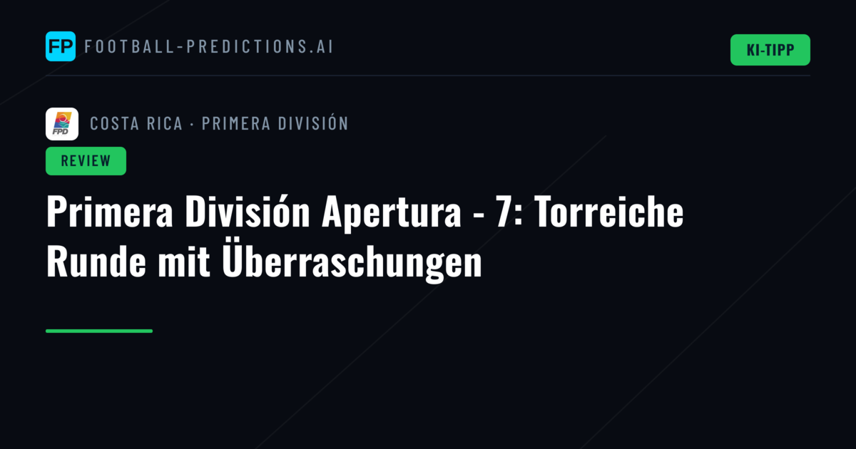 Primera División Apertura - 7: Torreiche Runde mit Überraschungen