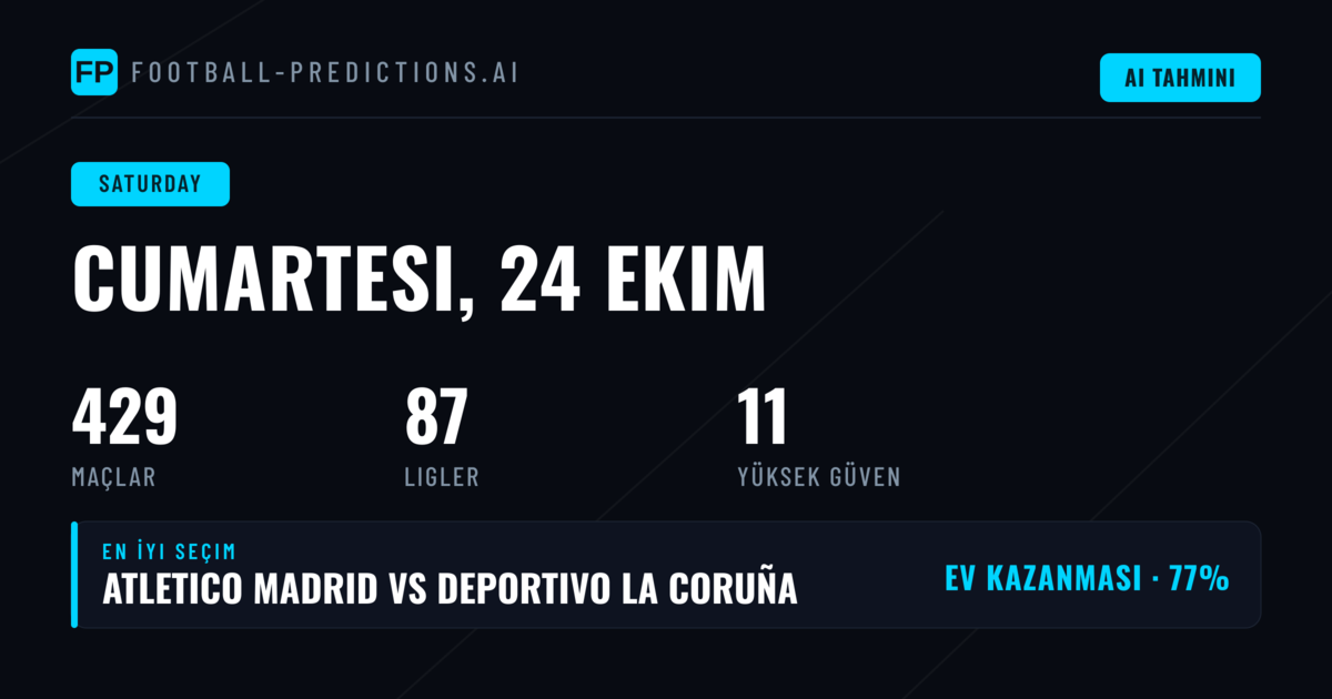 Cumartesi Günü Kuponda Hangi İstatistikler Öne Çıkıyor?