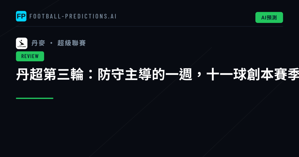 丹超第三輪:防守主導的一週,十一球創本賽季新低