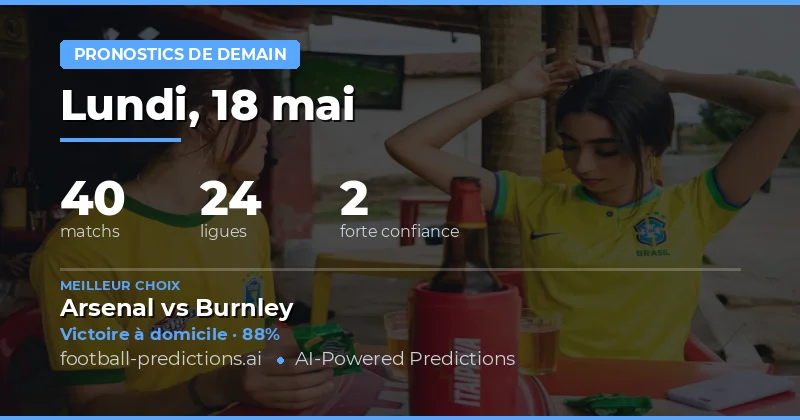 Analyse des matchs de football du 18 mai 2026