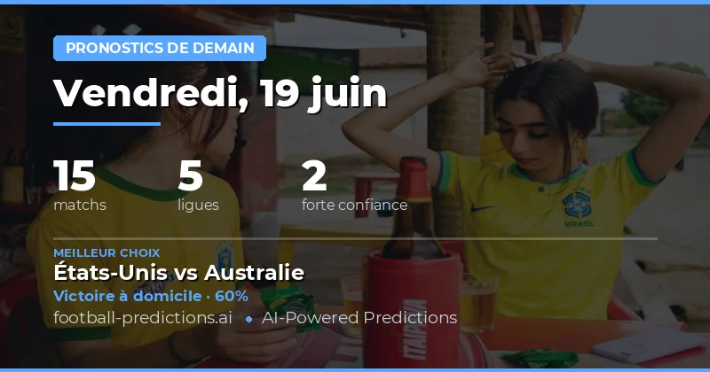 15 rencontres au programme ce vendredi 19 juin