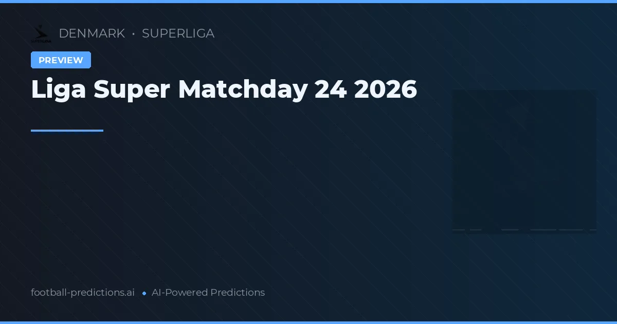 Liga Super Matchday 24 2026